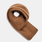 Natural Baby Alpaca and Merino Wool Light Fisherman's Rib Scarf